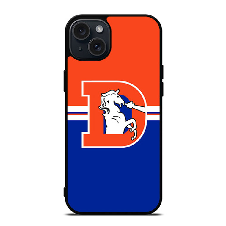 DENVER BRONCOS HORSE WHITE LOGO iPhone 15 Plus Case