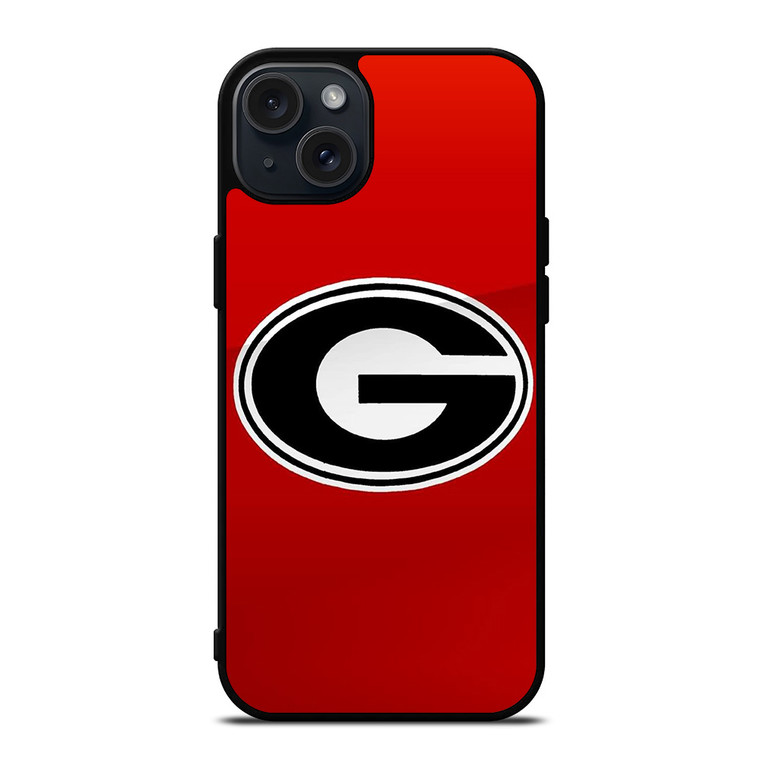 GEORGIA BULLDOGS INITIAL iPhone 15 Plus Case