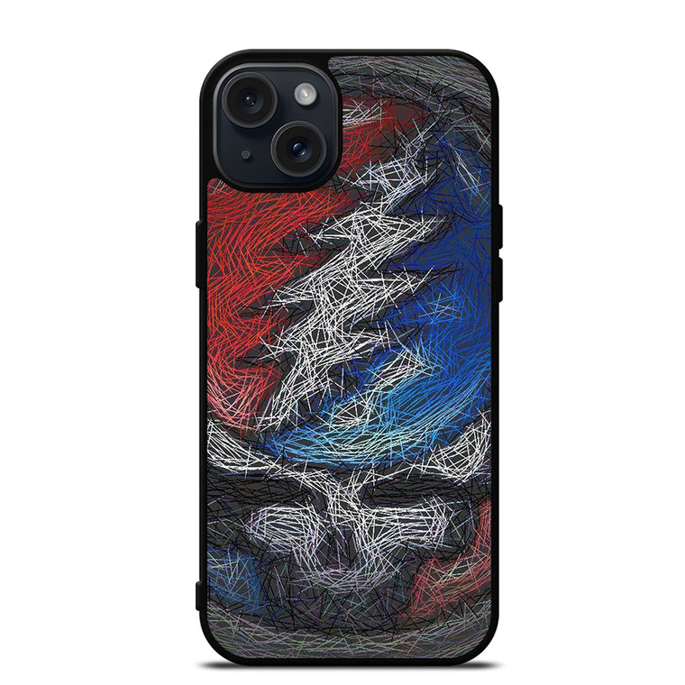 GRATEFUL DEAD SKULL iPhone 15 Plus Case GRATEFUL DEAD SKULL iPhone 15 Plus Case