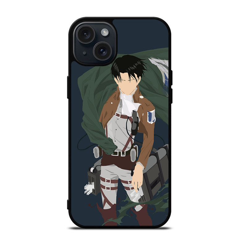 LEVI ACKERMAN ATTTACK ON TITAN ANIME ACT iPhone 15 Plus Case
