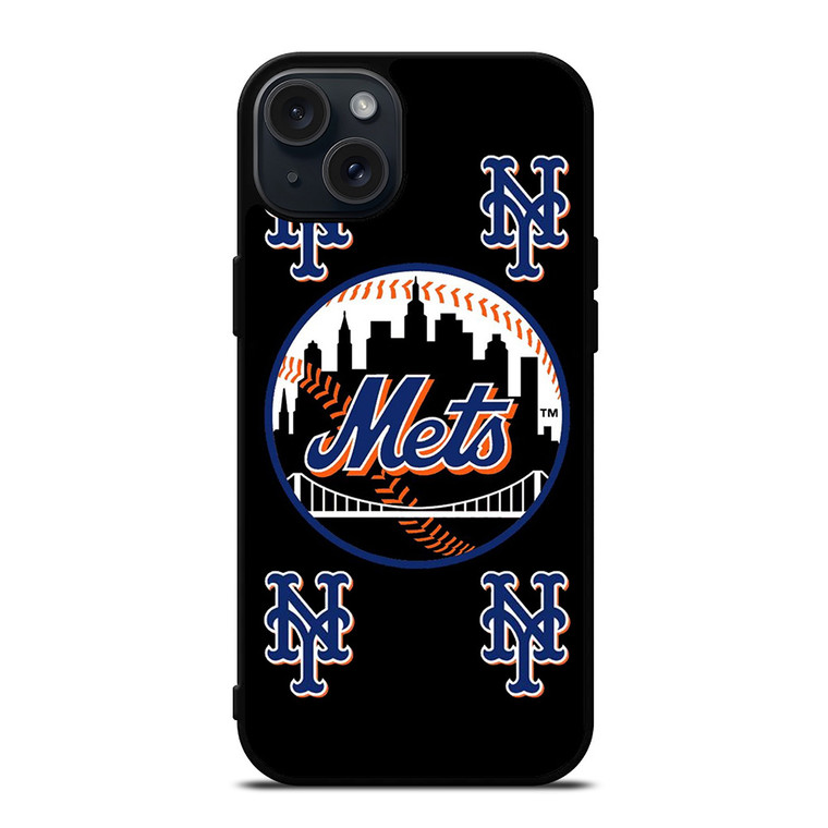 NEW YORK METS BATCH iPhone 15 Plus Case