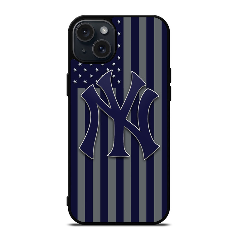 NEW YORK YANKEES USA FLAG ICON iPhone 15 Plus Case