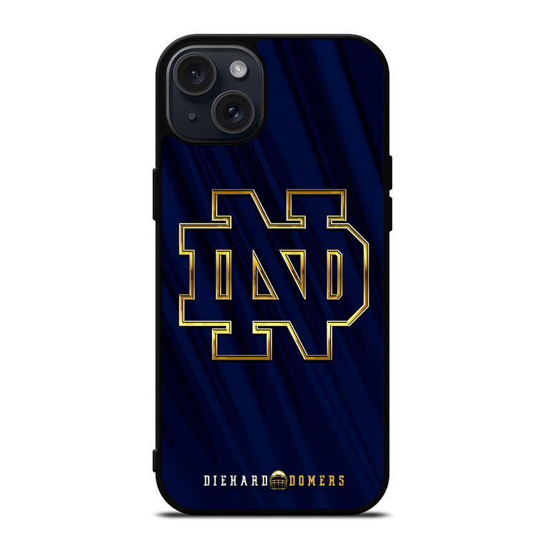 NOTRE DAME IRISH ND INITIAL LOGO iPhone 15 Plus Case