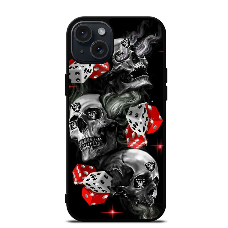 OAKLAND RAIDERS SKULL LOGO iPhone 15 Plus Case