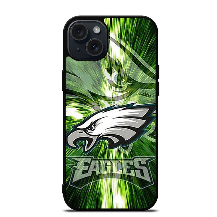 PHILADELPHIA EAGLES LOGO GREEN iPhone 15 Plus Case