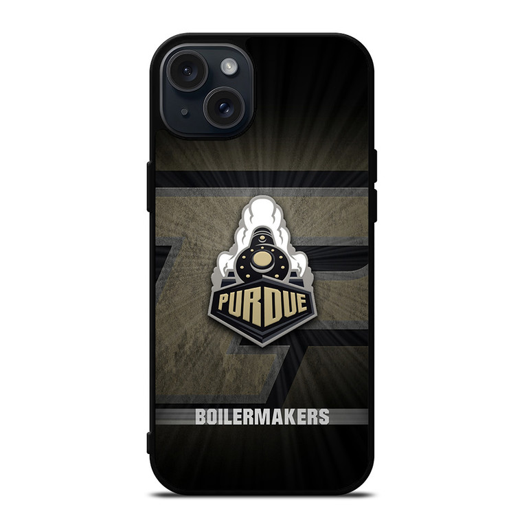 PURDUE BOILERMAKERS BASKETBALLTEAM LOGO iPhone 15 Plus Case