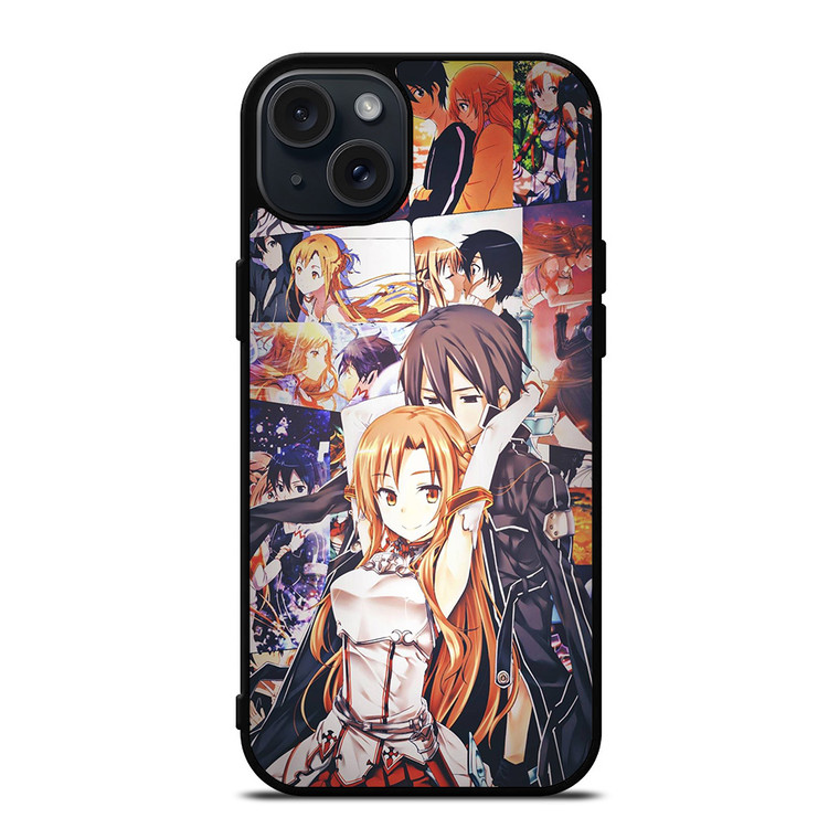 SWORD ART ONLINE KIRITO AND ASUNA LOVE iPhone 15 Plus Case