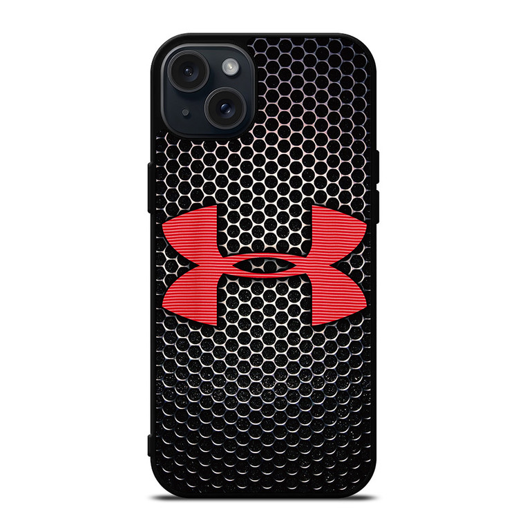 UNDER ARMOUR BLACK SYMBOL RED iPhone 15 Plus Case