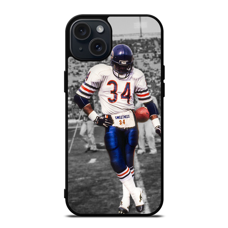 WALTER PAYTON 34 CHICAGO BEARS iPhone 15 Plus Case