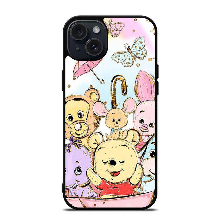 WINNIE THE POOH AND FRIENDS UMBRELA iPhone 15 Plus Case