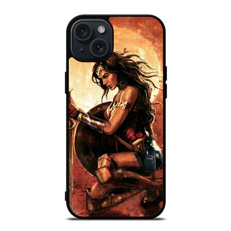 WONDER WOMAN SUPER HERO DC ART iPhone 15 Plus Case