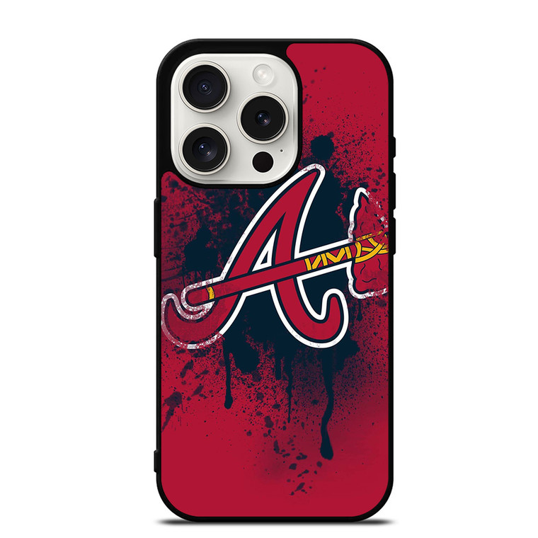 ATLANTA BRAVES MLB LOGO INITIAL iPhone 15 Pro Case