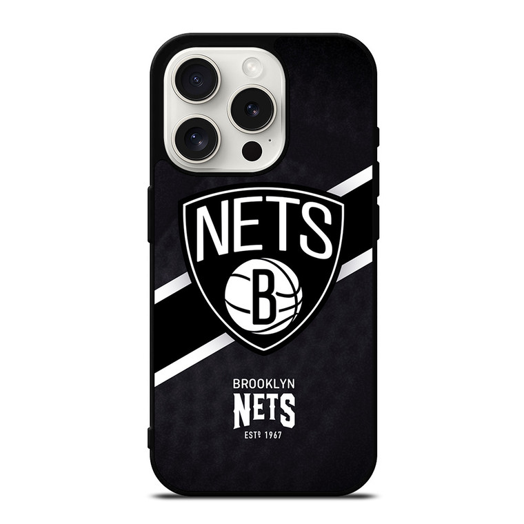 BROOKLYN NETS BASKETBAL TEAM LOGO EST 1967 iPhone 15 Pro Case