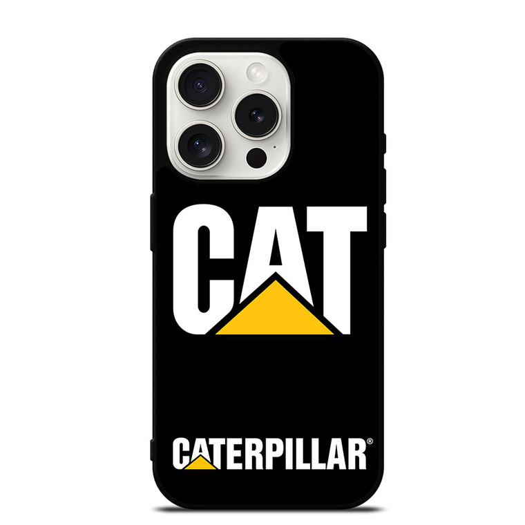 CAT CATERPILLAR BLACK LOGO iPhone 15 Pro Case