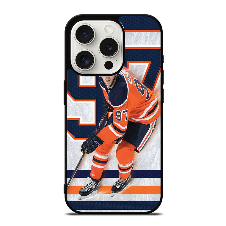 CONNOR MCDAVID EDMONTON OILER HOCKEY iPhone 15 Pro Case
