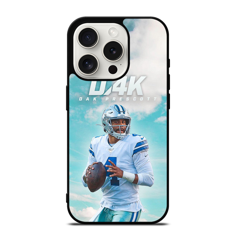 DAK PRESCOTT DALLAS COWBOYS FOOTBALL RISING iPhone 15 Pro Case