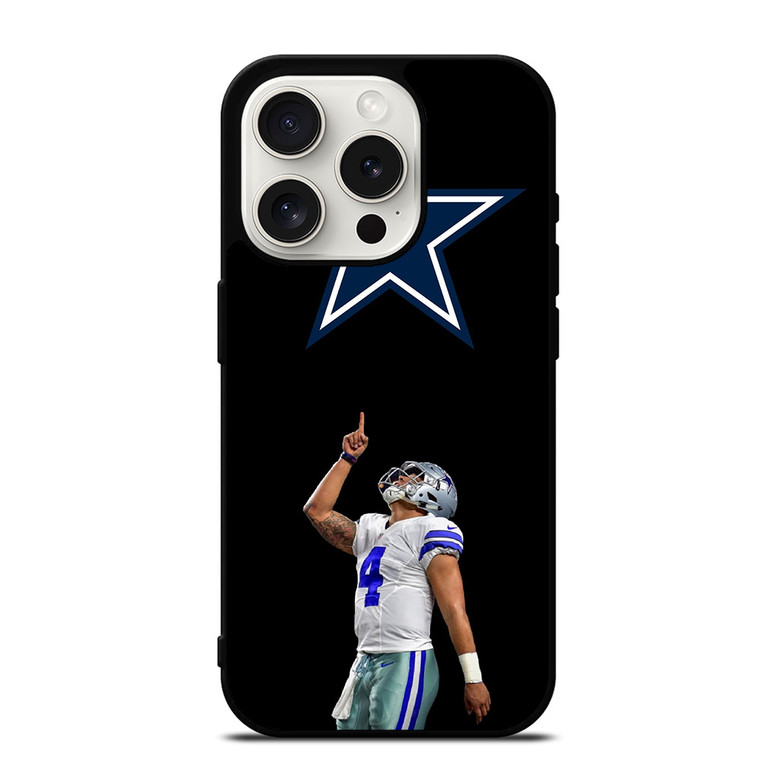DAK PRESCOTT DALLAS COWBOYS FOOTBALL STAR iPhone 15 Pro Case
