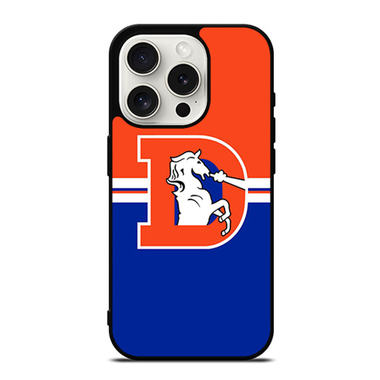 DENVER BRONCOS HORSE WHITE LOGO iPhone 15 Pro Case