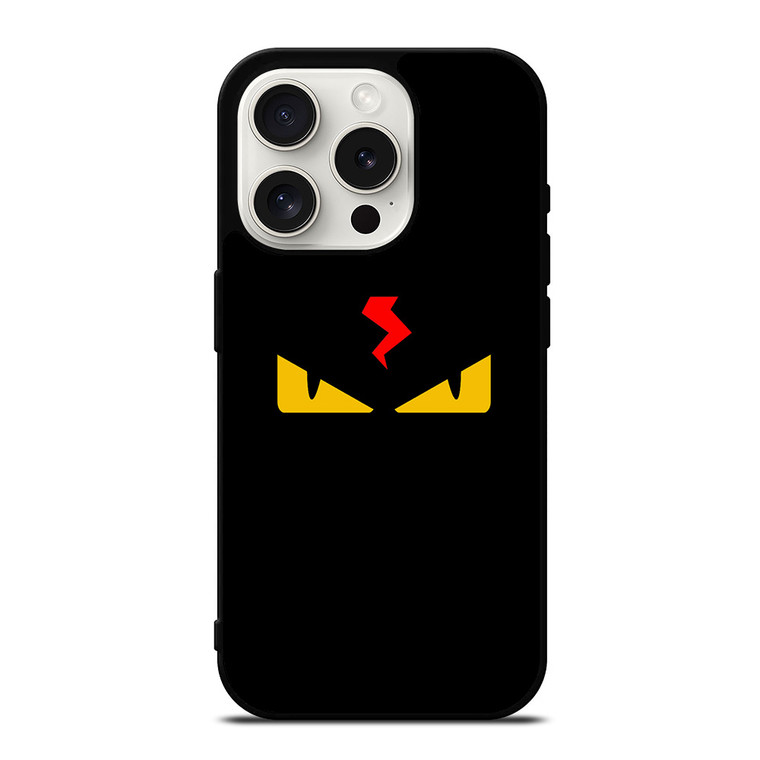 FENDI ROMA EYES YELLOW iPhone 15 Pro Case