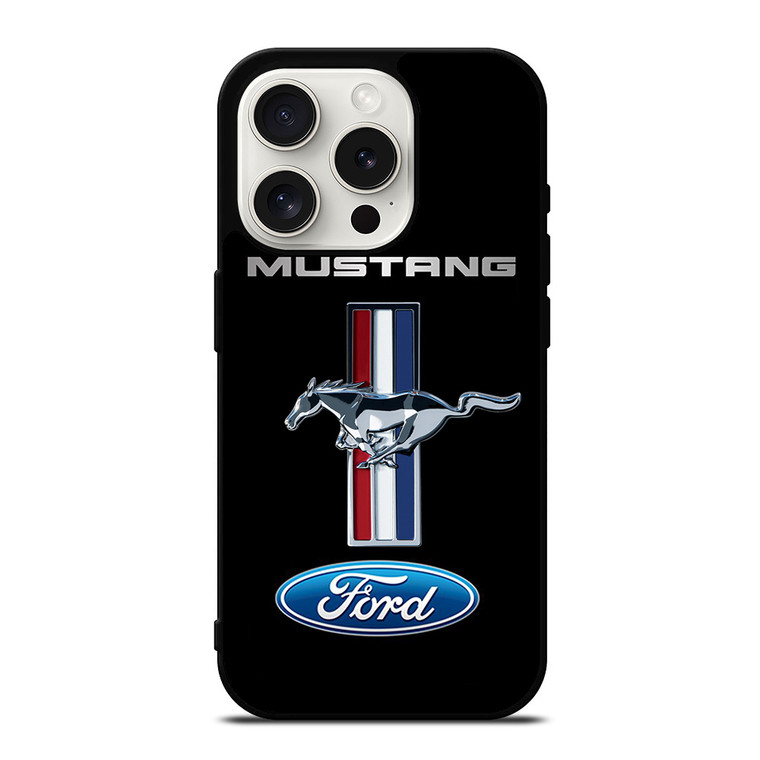 FORD MUSTANG STRIPS EMBLEM iPhone 15 Pro Case