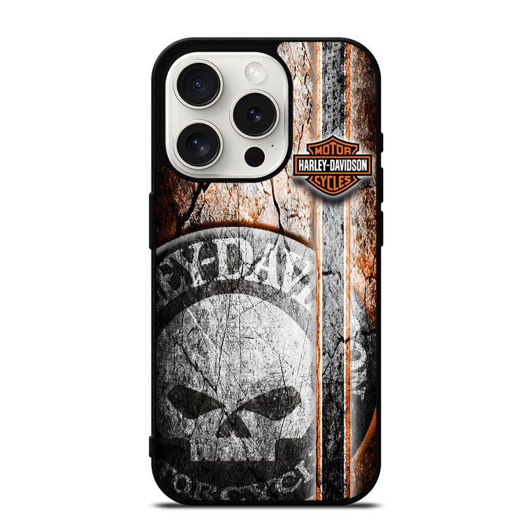 HARLEY DAVIDSON MOTORCYCLE CAMO iPhone 15 Pro Case