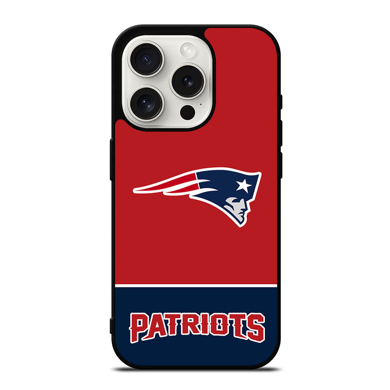 NEW ENGLAND PATRIOTS STRIPS FOOTBALL LOGO iPhone 15 Pro Case