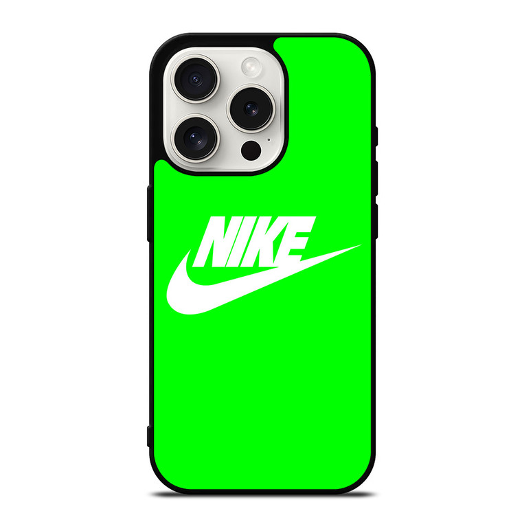 NIKE LOGO IN GREEN iPhone 15 Pro Case