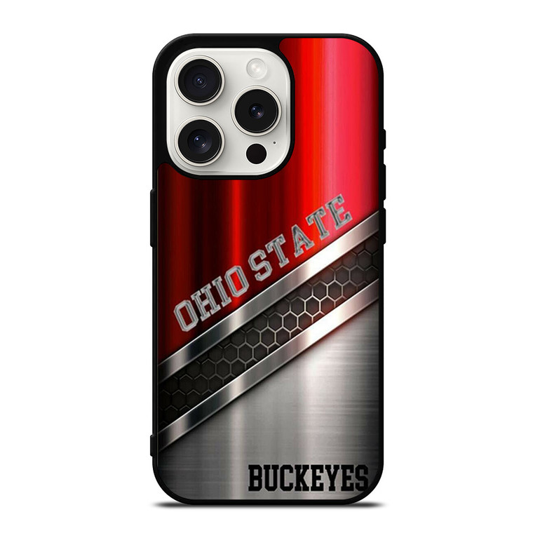 OHIO STATE BUCKEYES LOGO FOOTBALL TEAM iPhone 15 Pro Case