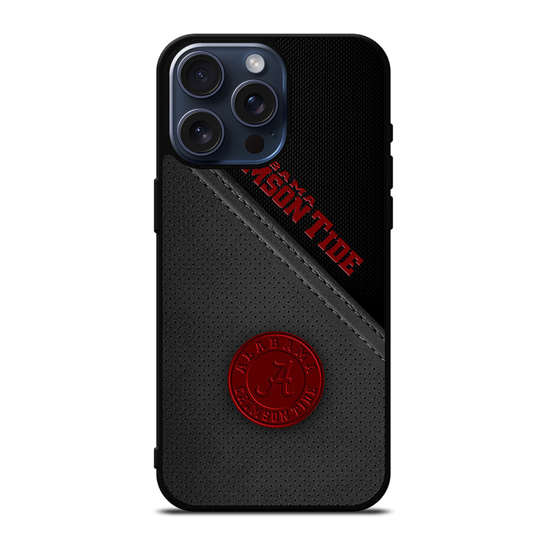 ALABAMA CRIMSON TIDE LEATHER iPhone 15 Pro Max Case