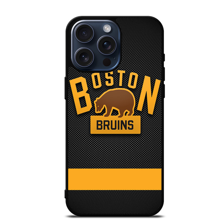 BOSTON BRUINS HOCKEY TEAM BEAR LOGO iPhone 15 Pro Max Case