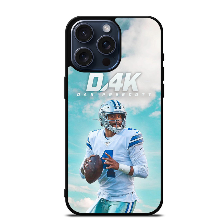 DAK PRESCOTT DALLAS COWBOYS FOOTBALL RISING iPhone 15 Pro Max Case