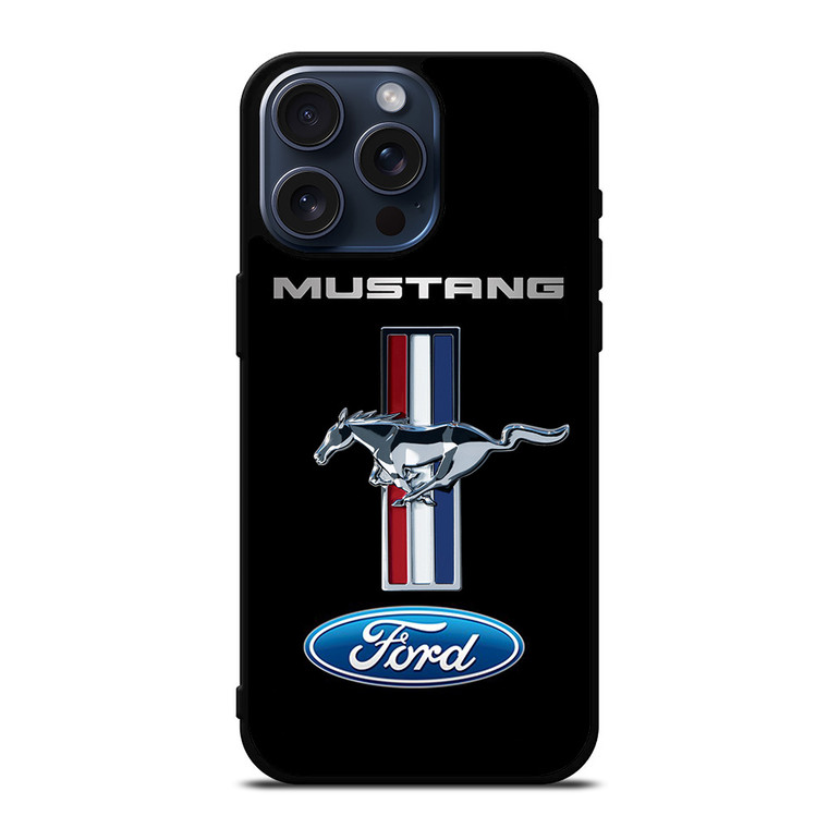 FORD MUSTANG STRIPS EMBLEM iPhone 15 Pro Max Case