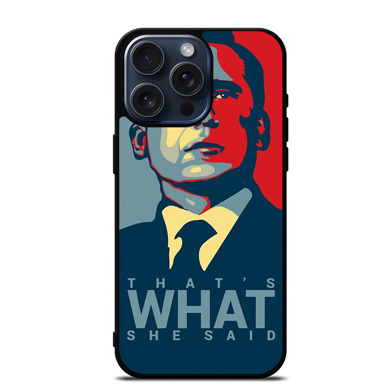MICHAEL SCOTT ART iPhone 15 Pro Max Case