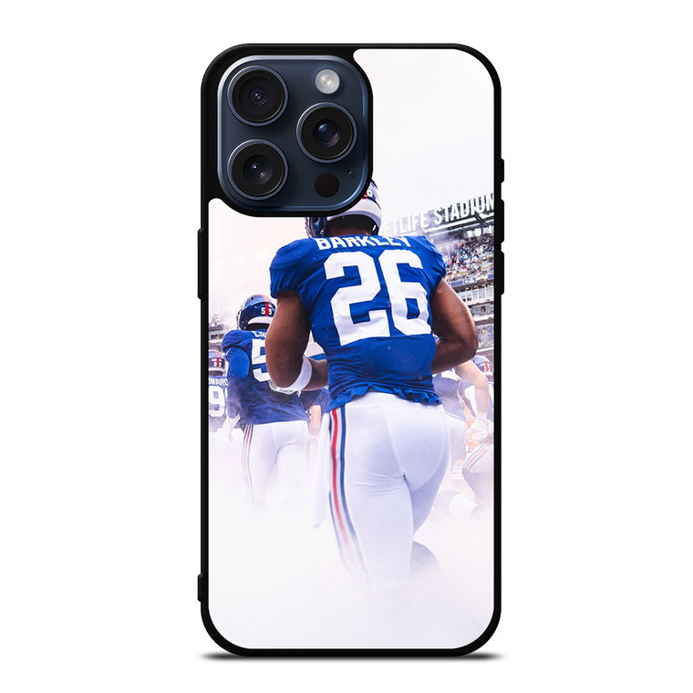 NY NEW YORK GIANTS SAQUON BARKLEY BACK SIDE iPhone 15 Pro Max Case