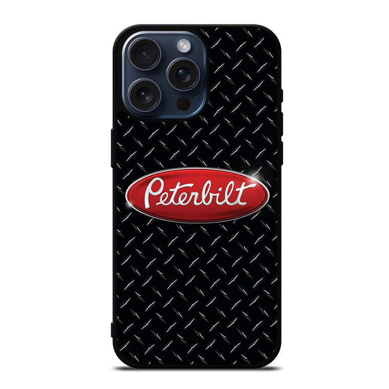 PETERBILT TRUCK PLATE BLACK iPhone 15 Pro Max Case PETERBILT TRUCK PLATE BLACK iPhone 15 Pro Max Case