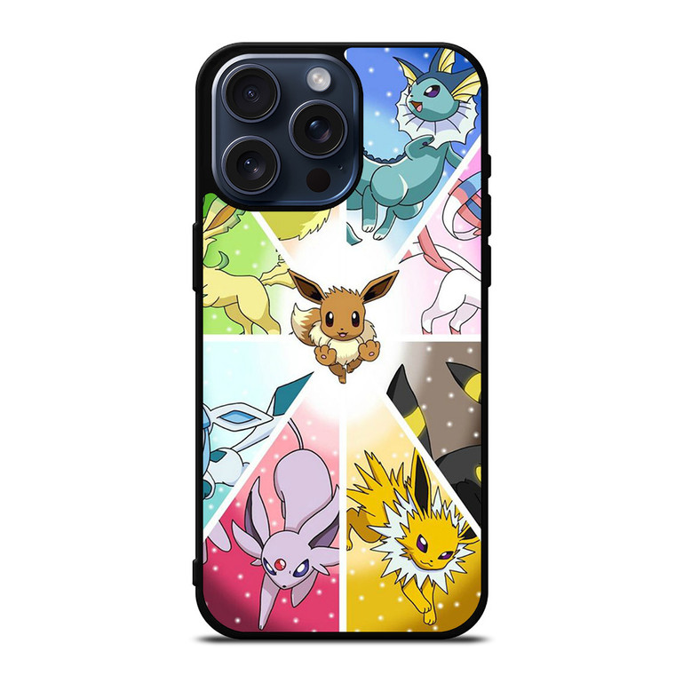 POKEMON ALL EEVEE iPhone 15 Pro Max Case