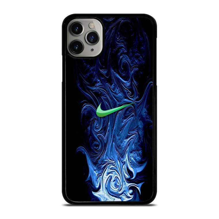 NIKE LOGO BLUE LIQUID iPhone 11 Pro Max Case