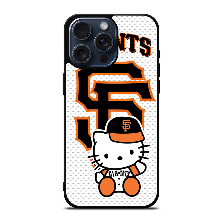 SAN FRANCISCO GIANTS MLB HELLO KITTY iPhone 15 Pro Max Case