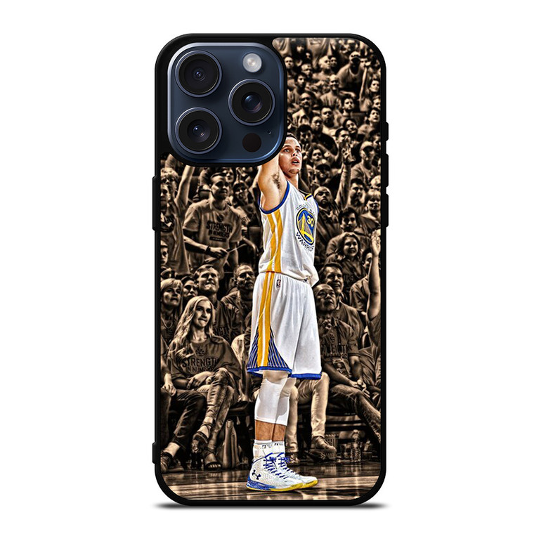 STEPHEN CURRY SHOT GOLDEN STATE WARRIORS iPhone 15 Pro Max Case
