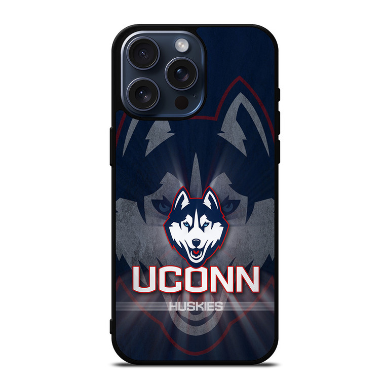UCONN HUSKIES CONNECTICUT UNIVERSITY BASKETBALL iPhone 15 Pro Max Case