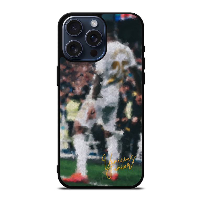 VINICIUS JR JUNIOR REAL MADRID PAINTING ART iPhone 15 Pro Max Case