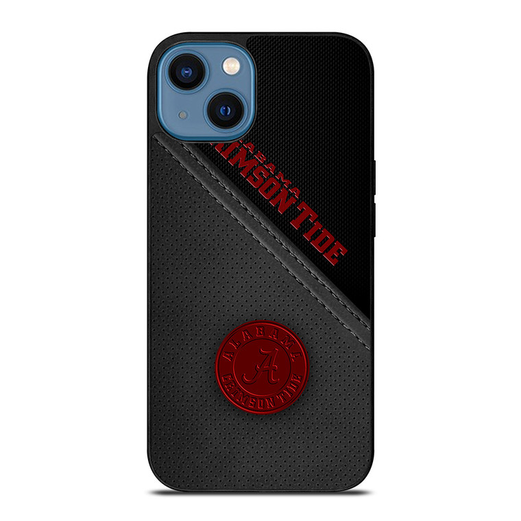 ALABAMA CRIMSON TIDE LEATHER iPhone 14 Case