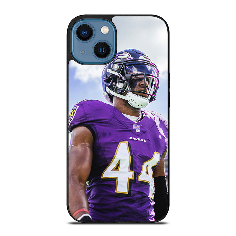 BALTIMORE RAVENS LAMAR JACKSON iPhone 14 Case