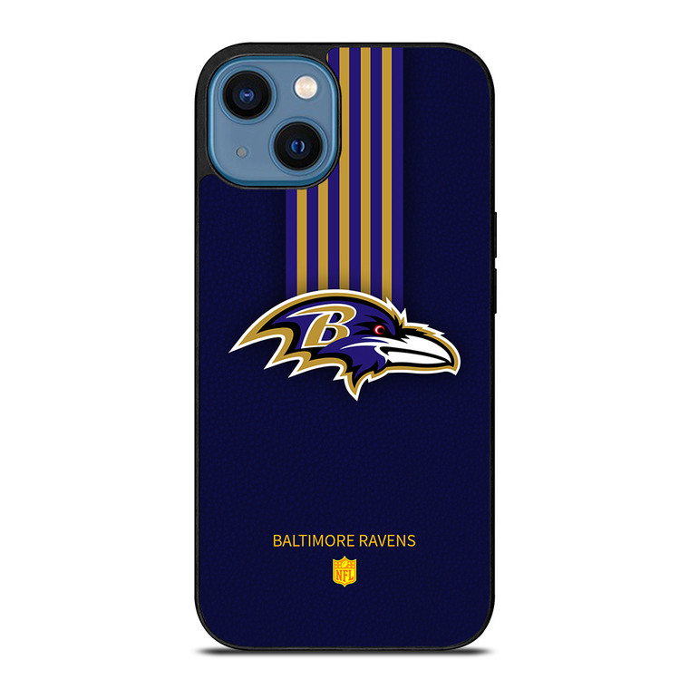 BALTIMORE RAVENS STRIP iPhone 14 Case