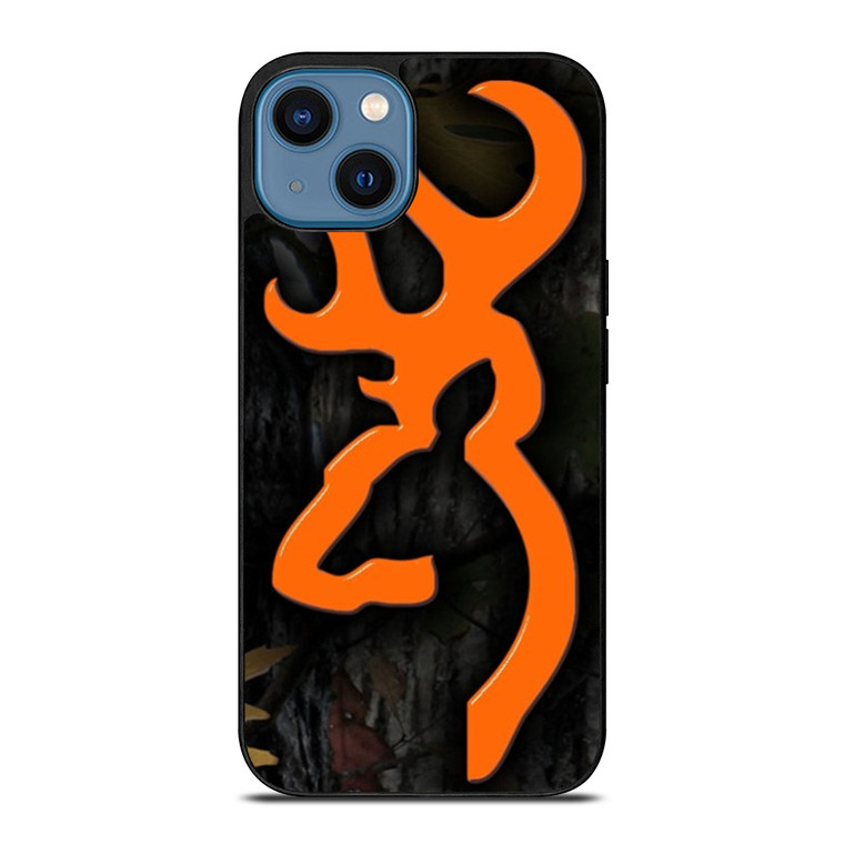 CAMO BROWNING ORANGE iPhone 14 Case CAMO BROWNING ORANGE iPhone 14 Case
