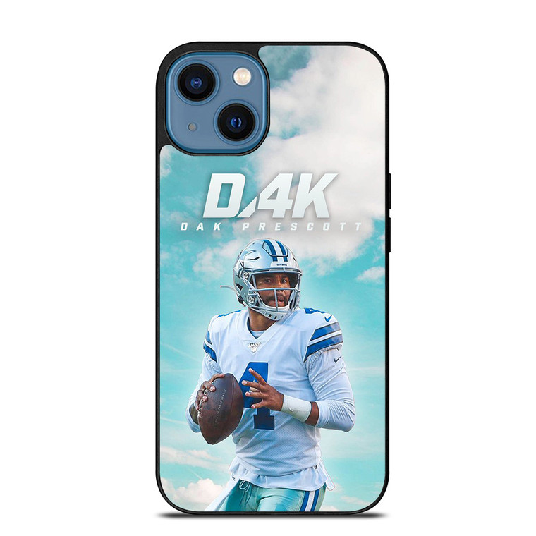 DAK PRESCOTT DALLAS COWBOYS FOOTBALL RISING iPhone 14 Case