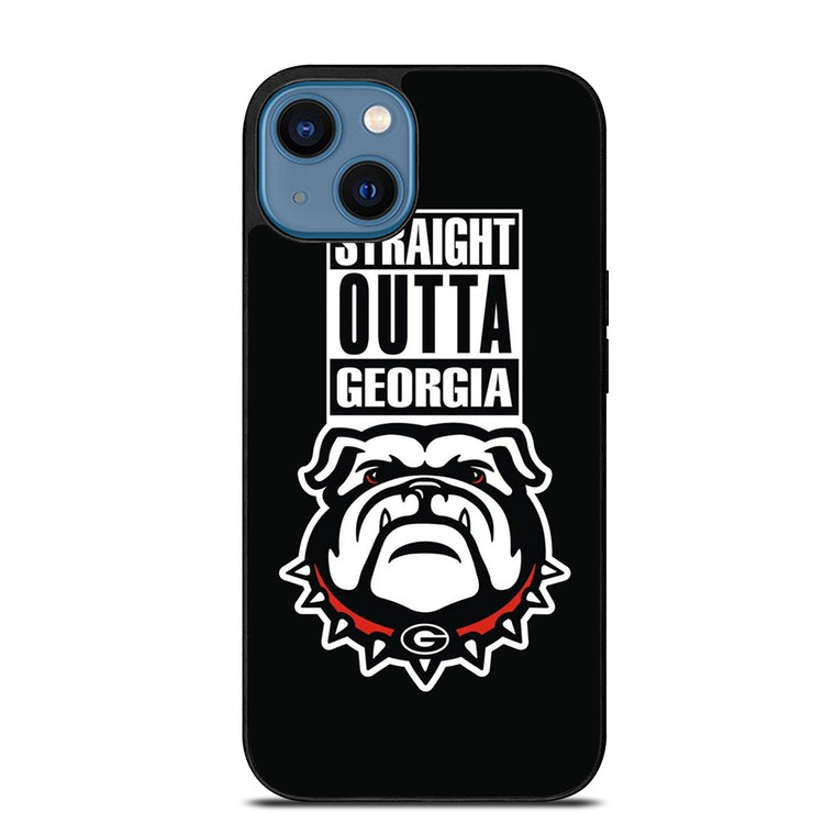 GEORGIA BULLDOGS UGA STRAIGHT OUTTA iPhone 14 Case