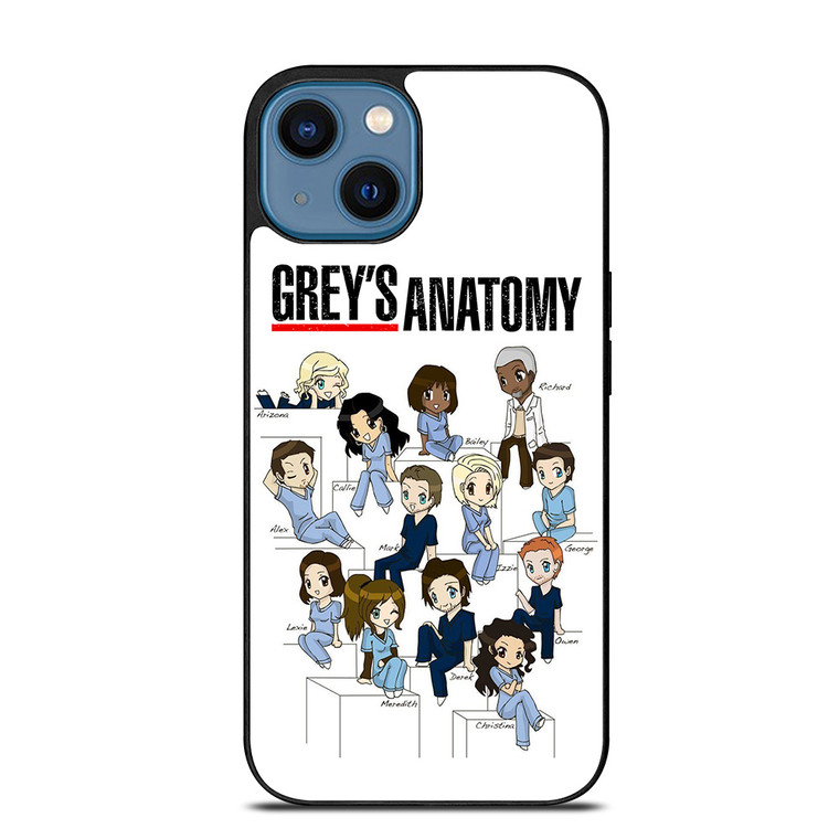 GREYS ANATOMY ALL CHARACTER iPhone 14 Case