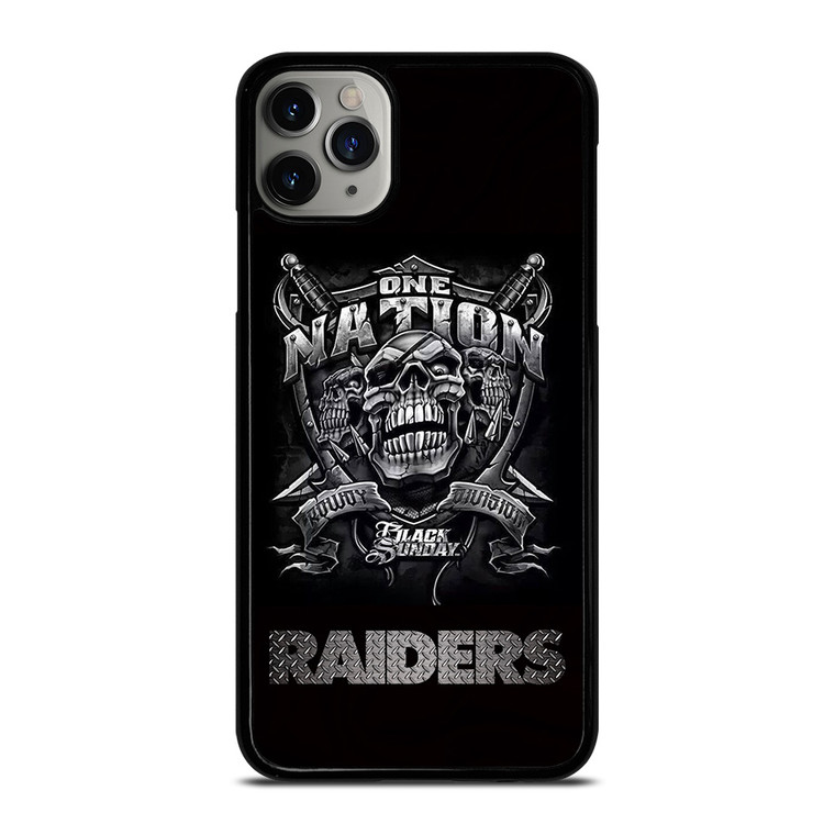 OAKLAND RAIDERS BLACK ONE NATION iPhone 11 Pro Max Case