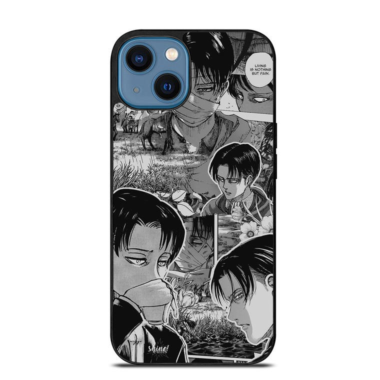 LEVI ACKERMAN ATTTACK ON TITAN MANGA iPhone 14 Case